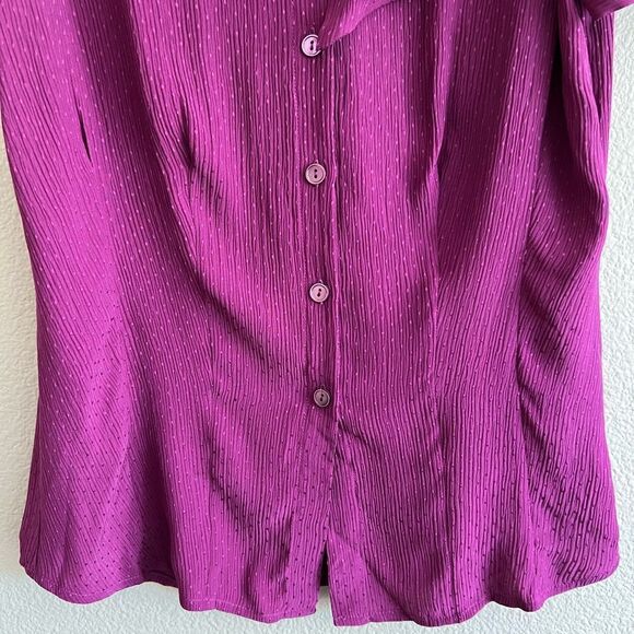 Semantiks 100% Silk Button Down Career Blouse - Picture 3 of 8